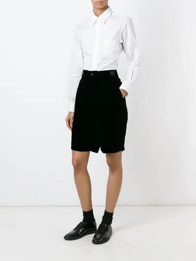 Comme Des Garçons Tapered Shirt In White