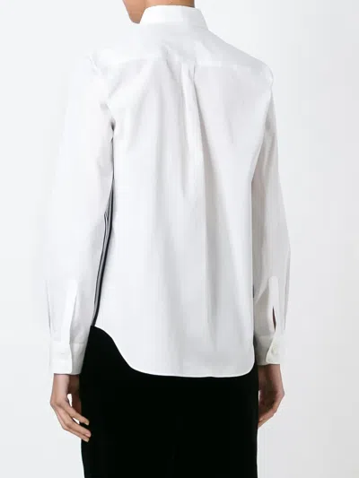 Comme Des Garçons Tapered Shirt In White