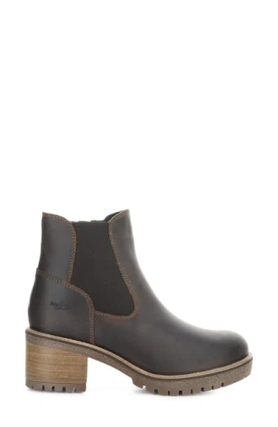 Bos. & Co. Mercy Waterproof Zip Bootie In Brown