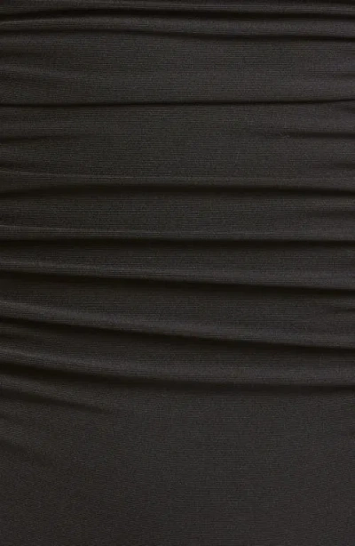 Becca Color Code Ruched High Waist Bikini Bottoms In Black