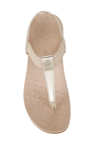 Vionic Brea T-strap Sandal In Gold