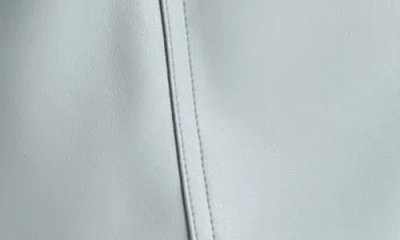 Steve Madden Faux The Record Faux Leather Shorts In Blue