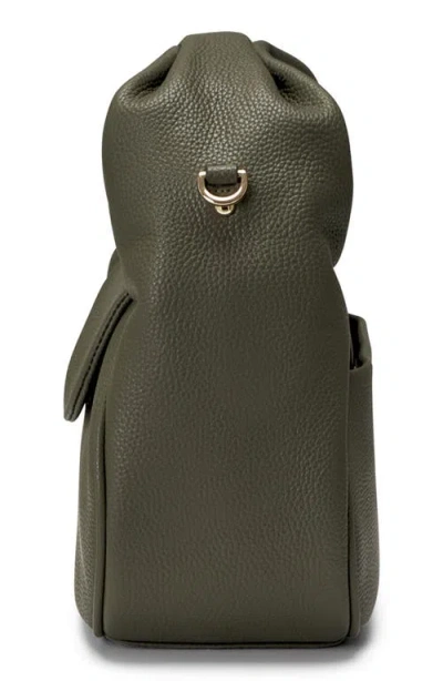 Oryany Anaan Leather Tote Crossbody Bag In Olive