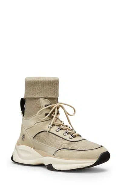 Stuart Weitzman High Top Sneaker In Neutral