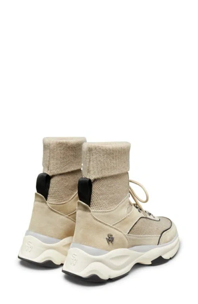 Stuart Weitzman High Top Sneaker In Neutral