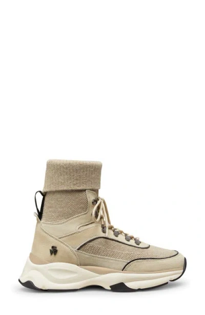 Stuart Weitzman High Top Sneaker In Neutral