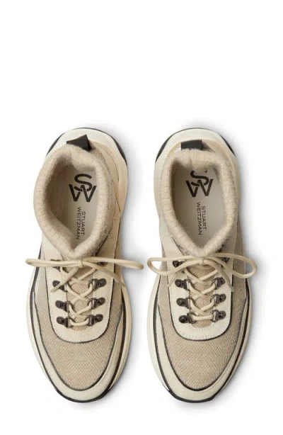 Stuart Weitzman High Top Sneaker In Neutral