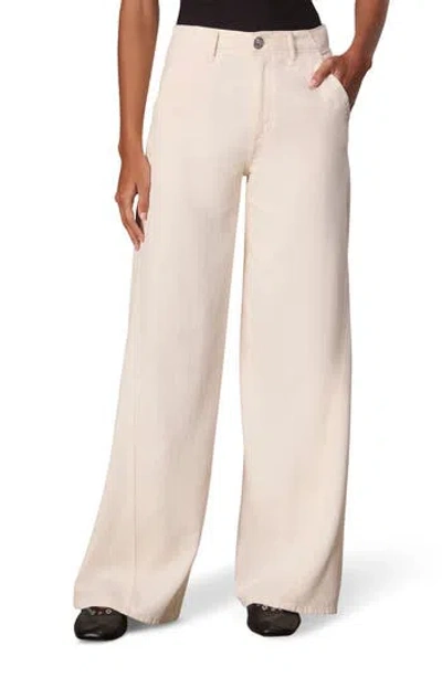 Rag & Bone Sofie High Rise Wide Leg Featherweight Tailored Jeans In Ercu In White