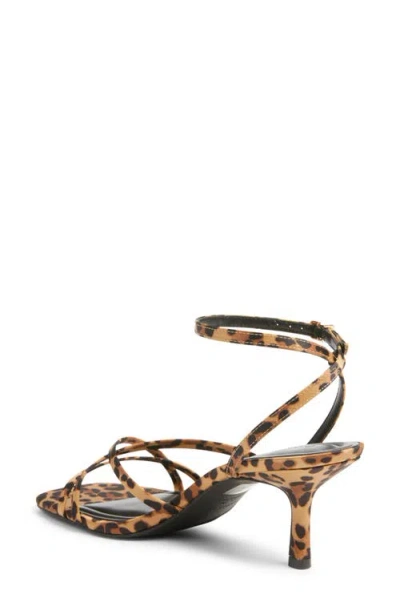 Open Edit Remington Ankle Strap Sandal In Brown