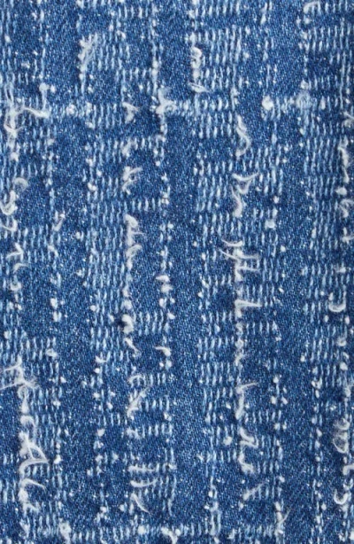 L'agence Koda Cropped Denim Jacket In Blue