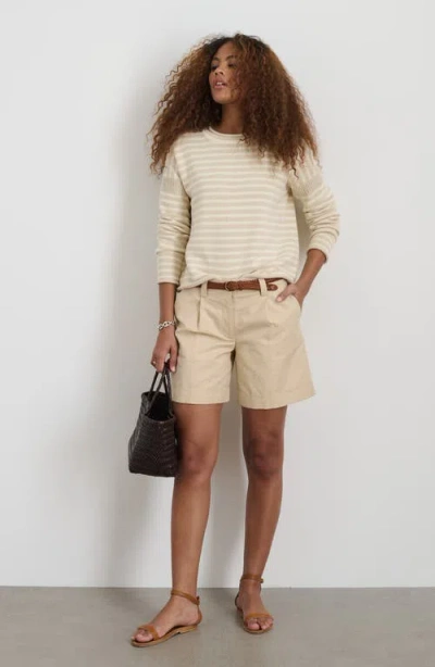 Alex Mill Soho Short In Cotton Linen In Tan
