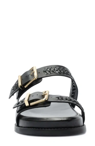 Schutz Blake Two-strap Platform Sandal In Black