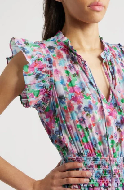 Rails Garden Floral Print Midi Dress In Multi