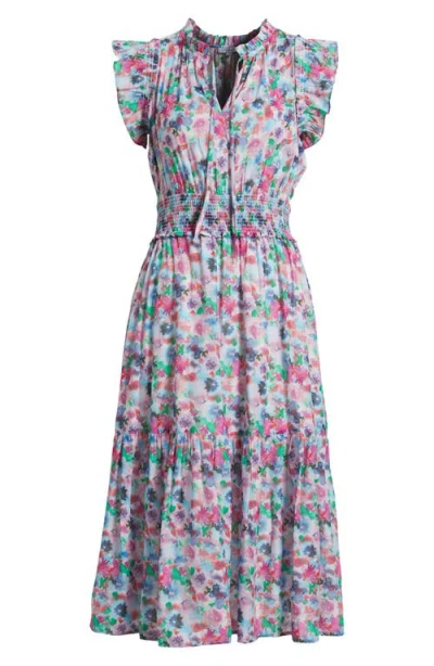 Rails Garden Floral Print Midi Dress In Multi