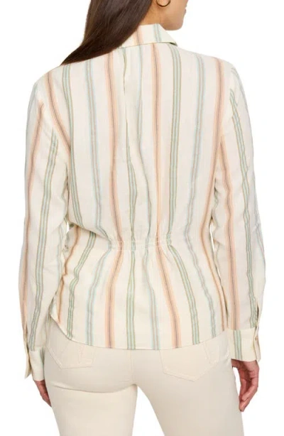 Nic + Zoe Nic+zoe Weekly Wrap Stripe Wrap Top In Neutral