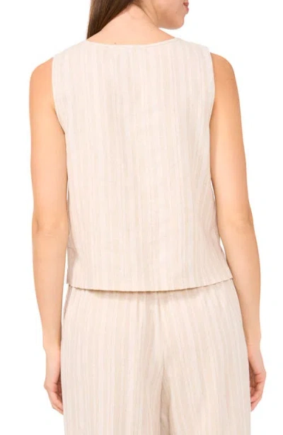 Halogen ® Stripe Shell Top In Neutral