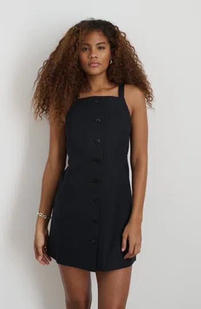 Alex Mill Alexis Dress In Cotton Linen In Black