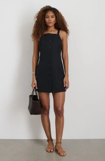 Alex Mill Alexis Dress In Cotton Linen In Black