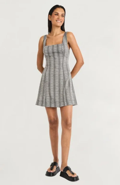 The Good Journey Women's Cotton Printed A-line Dress In Gray