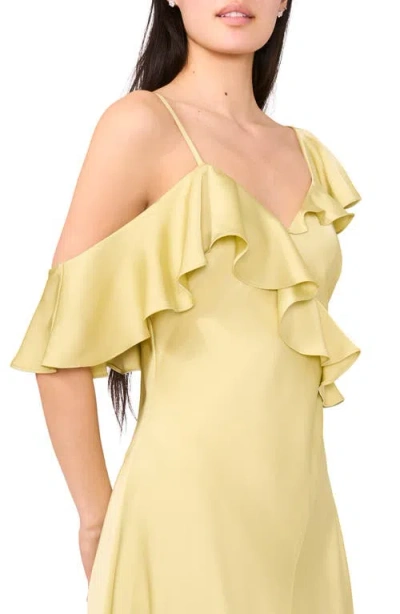 Parker Women's The Bridgette Ruffle-trim Asymmetric-hem Dress In Green