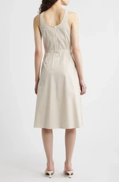 Wyeth Striped Sleeveless Sundress With Pockets In Neutral