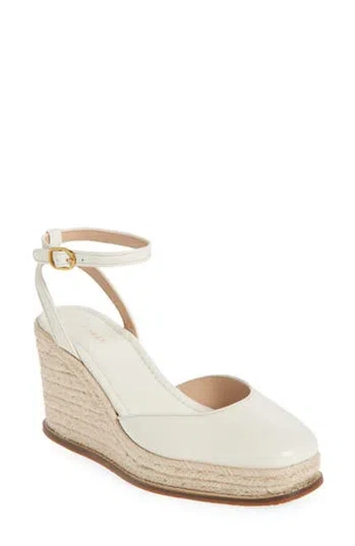 Cole Haan Cloudfeel Platform Wedge Espadrille In White