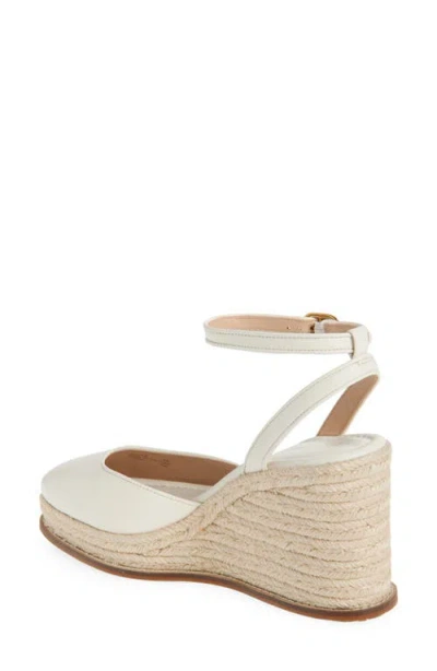 Cole Haan Cloudfeel Platform Wedge Espadrille In White