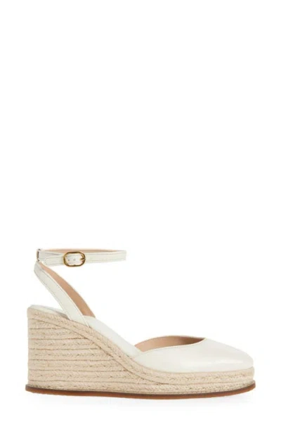 Cole Haan Cloudfeel Platform Wedge Espadrille In White