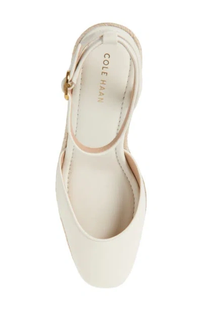Cole Haan Cloudfeel Platform Wedge Espadrille In White