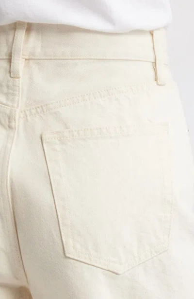 Frame The Timeless Cutoff Denim Shorts In Neutral