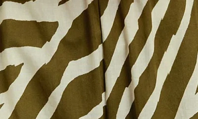 Rails Blythe Zebra Stripe Cotton Crop Tank In Green