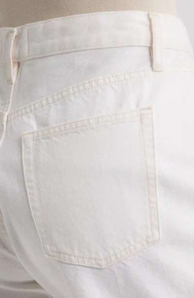 Frame Youth Denim Shorts Dropped Hem In Blue