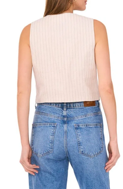 Vince Camuto Button Front Vest In Brown