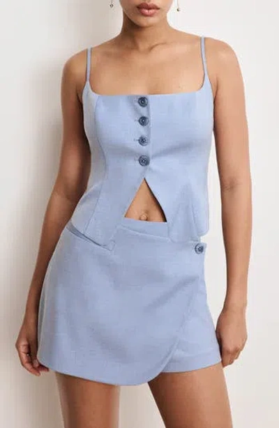 Good American Twill Suiting Vest Top