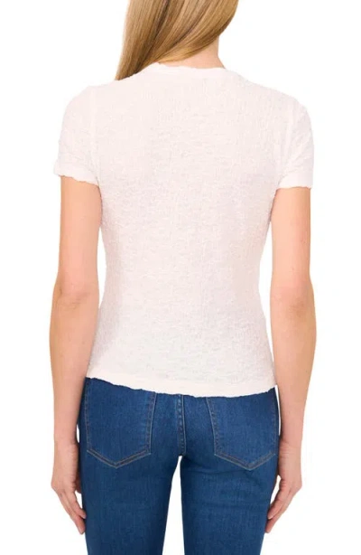 Cece Women's Cotton Embellished T-shirt In White