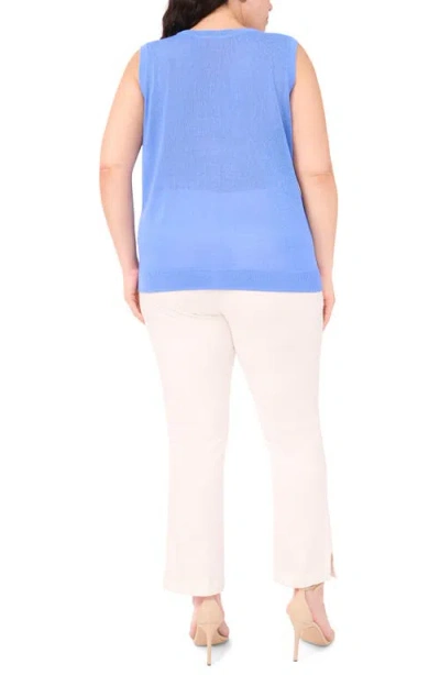 Halogen ® Sleeveless Button-up Sweater In Blue