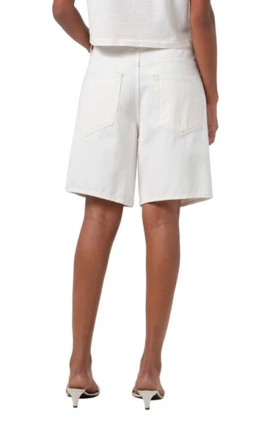 Agolde Indra Denim Shorts In White