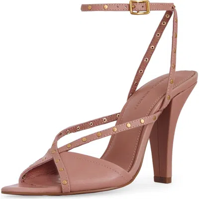 Rebecca Minkoff Studded Ankle Strap Sandal In Pink