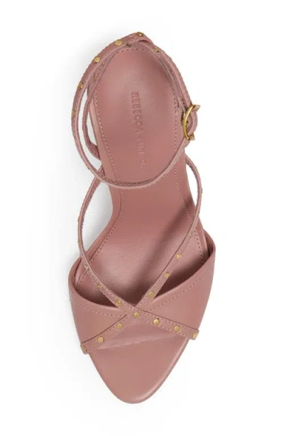 Rebecca Minkoff Studded Ankle Strap Sandal In Pink