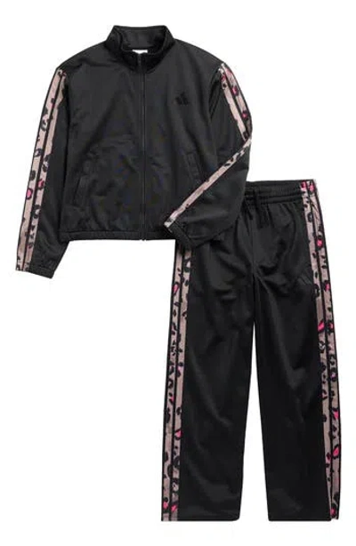 Adidas Originals Adidas Kids' Tricot Track Jacket &amp; Pants Set In Black