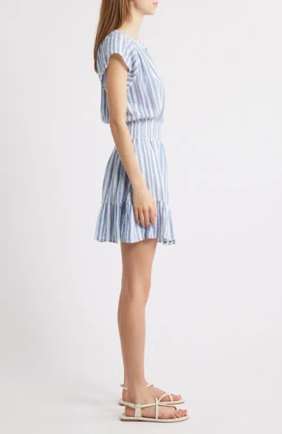 Rails Augustine Stripe Linen Blend Dress In Multi