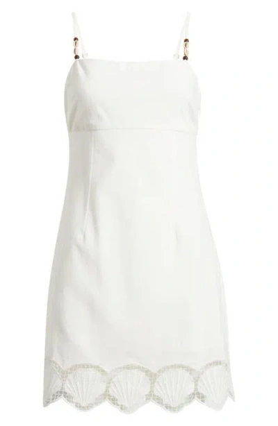 Rails Susana Seashell Embroidered Mini Dress In White