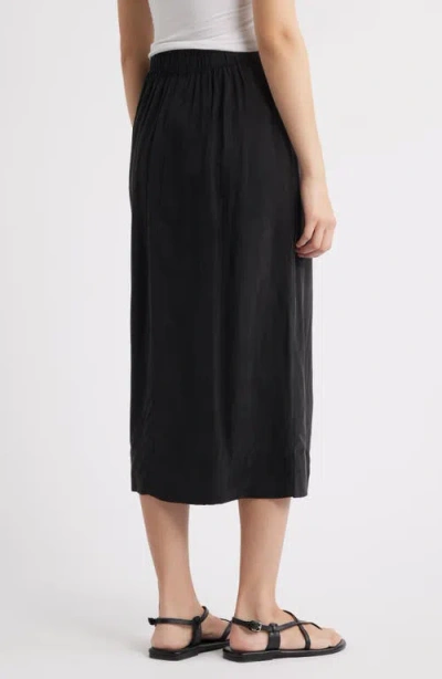 Alex Mill Oliva A-line Midi Skirt In Black