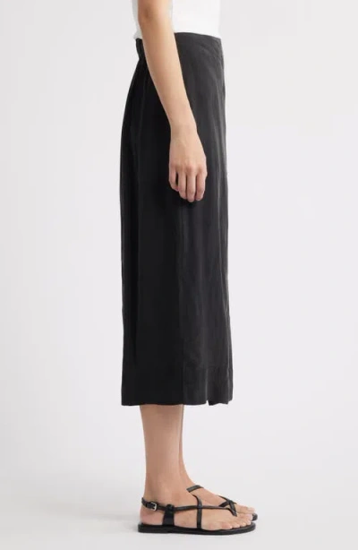 Alex Mill Oliva A-line Midi Skirt In Black