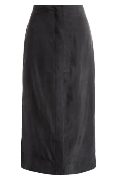 Alex Mill Oliva A-line Midi Skirt In Black