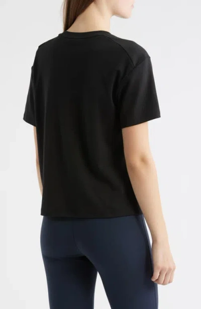 Theory Draped Supima Cotton-jersey T-shirt In Black