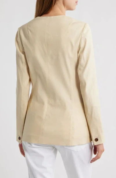 Rag & Bone Roslyn Linen Blazer Lttan In Neutral