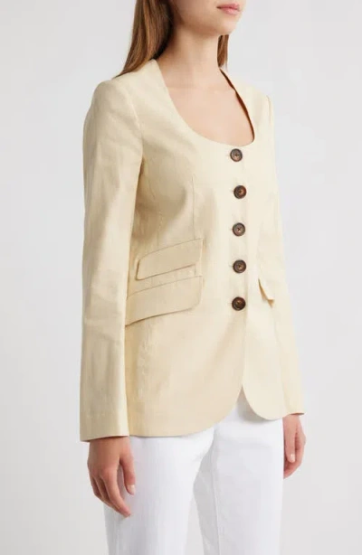 Rag & Bone Roslyn Linen Blazer Lttan In Neutral