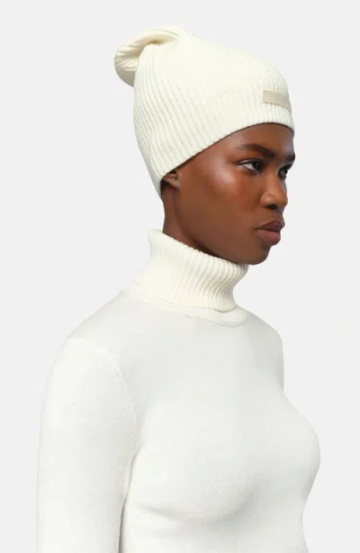 Apparis Cara Logo Patch Beanie In White