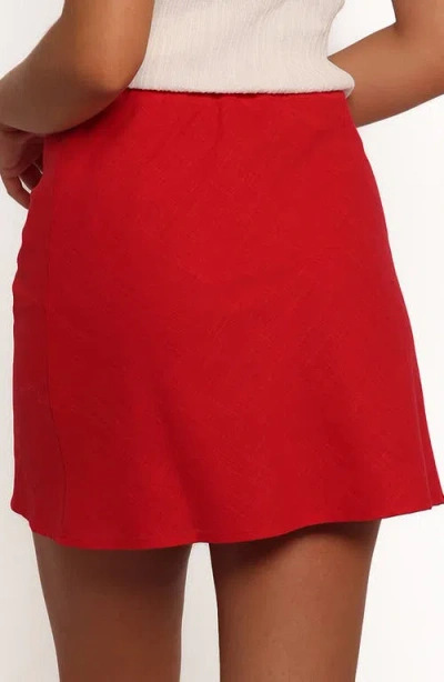 Petal And Pup Petal & Pup Sonni Cotton Drawstring Miniskirt In Purple